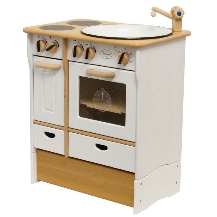 Kitchen Play & Home Corner | Drewart Kitchen Play & Home Corner Drewart Stand For Cooker And Sink (Combo) White