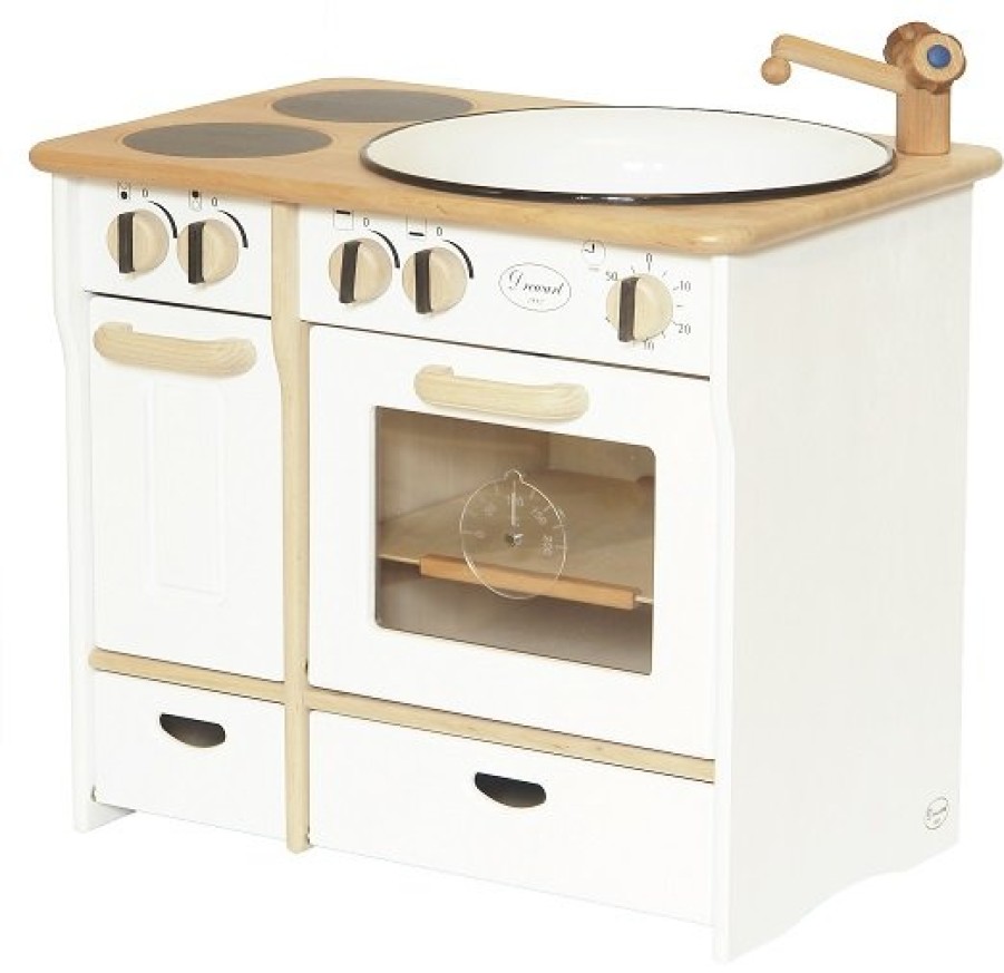 Kitchen Play & Home Corner | Drewart Kitchen Play & Home Corner Drewart Cooker And Sink Combo, White