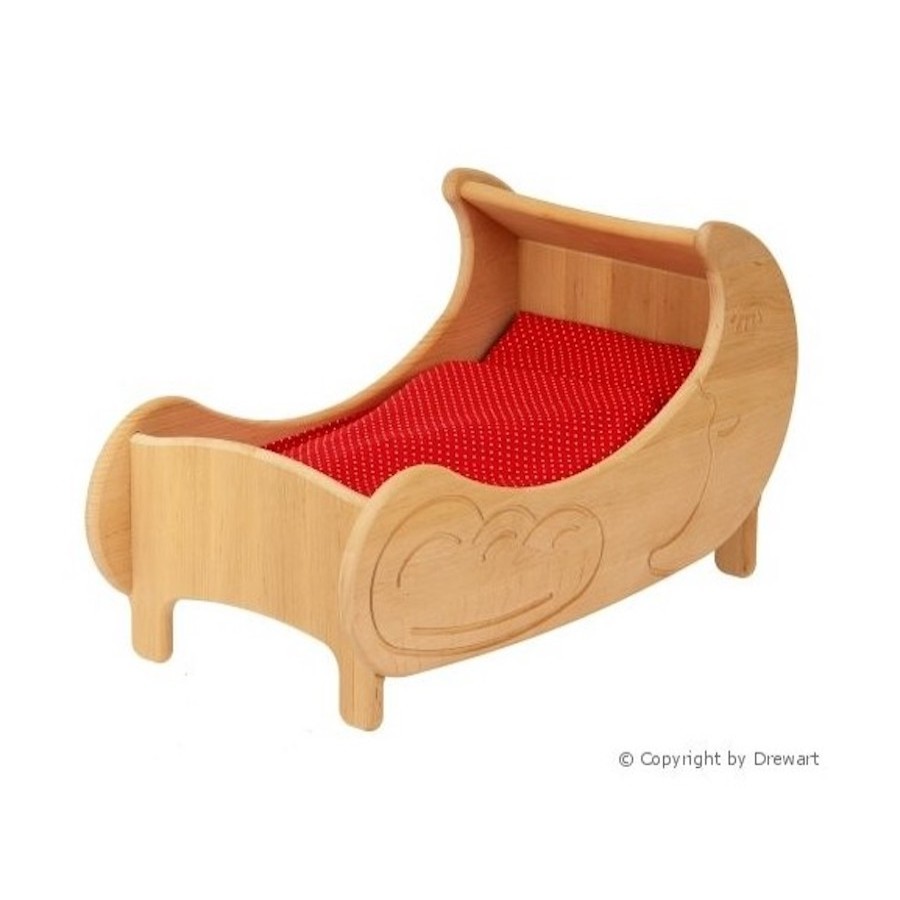 Doll'S Prams & Furniture | Drewart Doll'S Prams & Furniture Drewart Moon Bed With Bedding