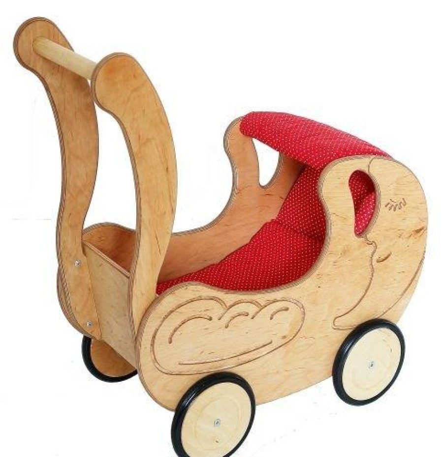 Doll'S Prams & Furniture | Drewart Doll'S Prams & Furniture Drewart Wooden Pram