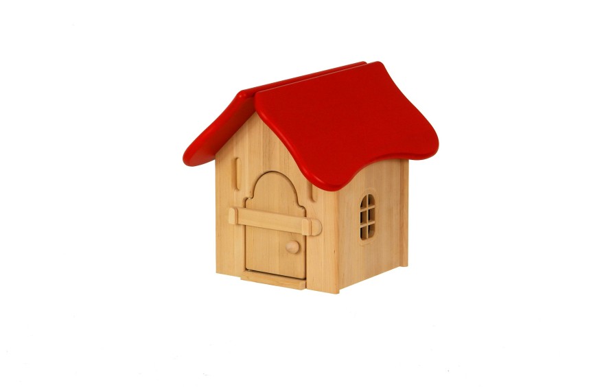 Wooden Dollhouses & Treehouses | Drewart Wooden Dollhouses & Treehouses Drewart Witches Shed Red Roof