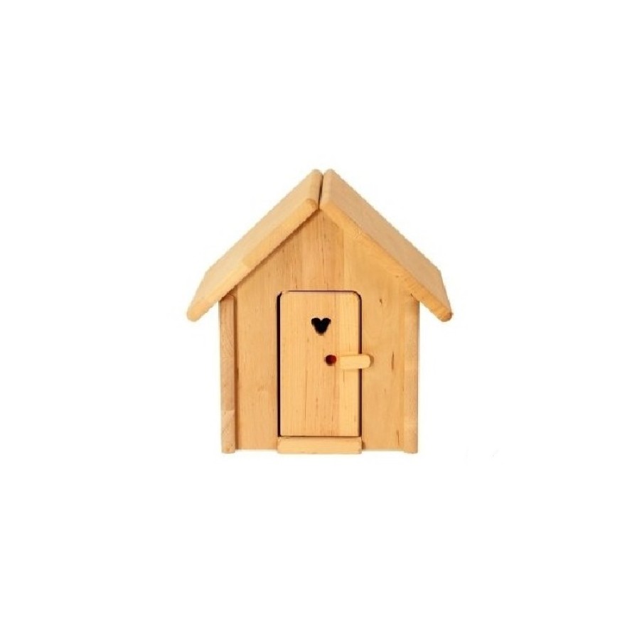 Wooden Dollhouses & Treehouses | Drewart Wooden Dollhouses & Treehouses Drewart Toilet With Gable Roof