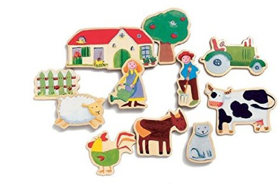 Magnetic Puzzles | Misc Magnetic Puzzles Djeco Farm Magnets