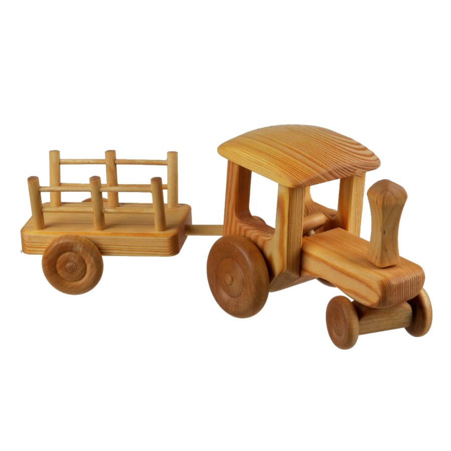 Wooden Trucks: Debresk | Debresk Wooden Trucks: Debresk Debresk Big Tractor With Cart