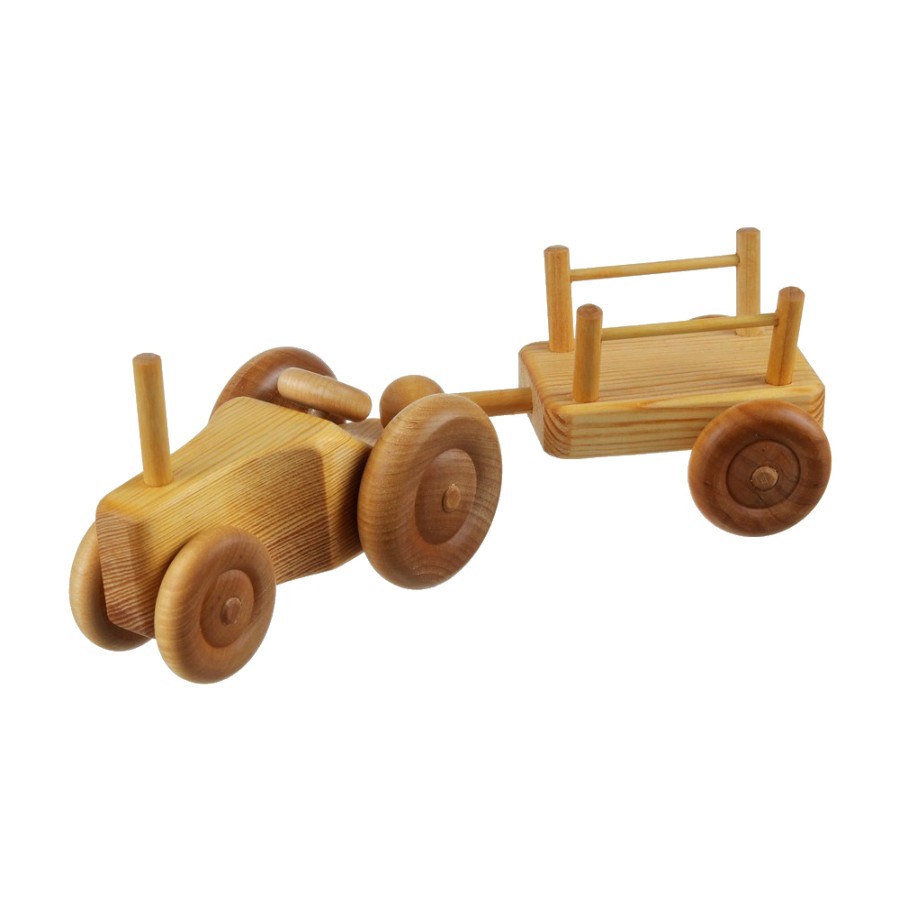 Wooden Trucks: Debresk | Debresk Wooden Trucks: Debresk Debresk Tractor With Cart, Small