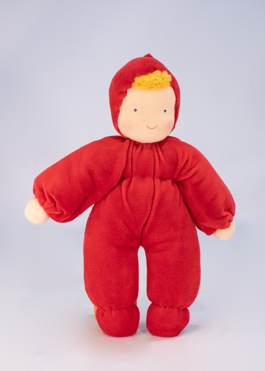 Waldorf Dolls | Evi Waldorf Dolls Evi Cuddle Baby Red