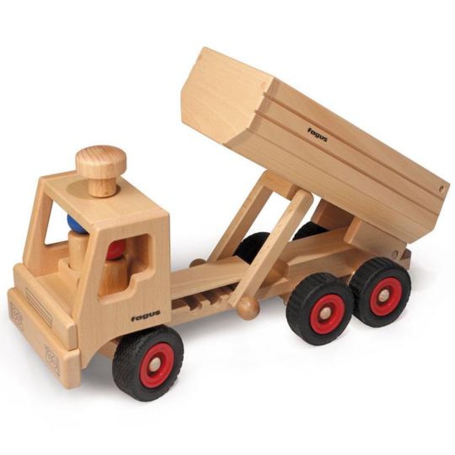 Wooden Cars & Trucks: Fagus | Fagus Wooden Cars & Trucks: Fagus Fagus Container Tipper Truck