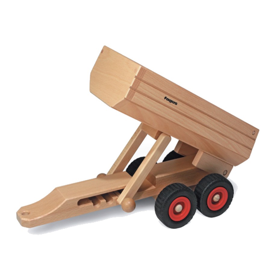 Wooden Cars & Trucks: Fagus | Fagus Wooden Cars & Trucks: Fagus Fagus Container Tipper Trailer