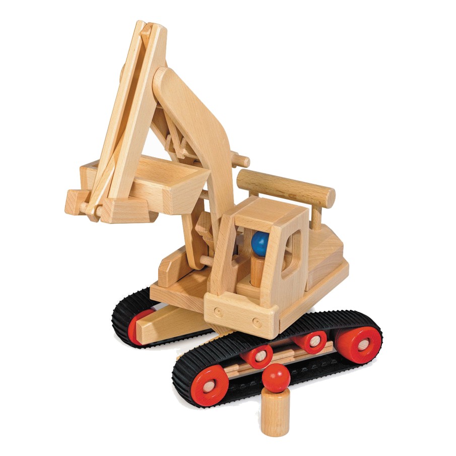 Wooden Cars & Trucks: Fagus | Fagus Wooden Cars & Trucks: Fagus Fagus Excavator