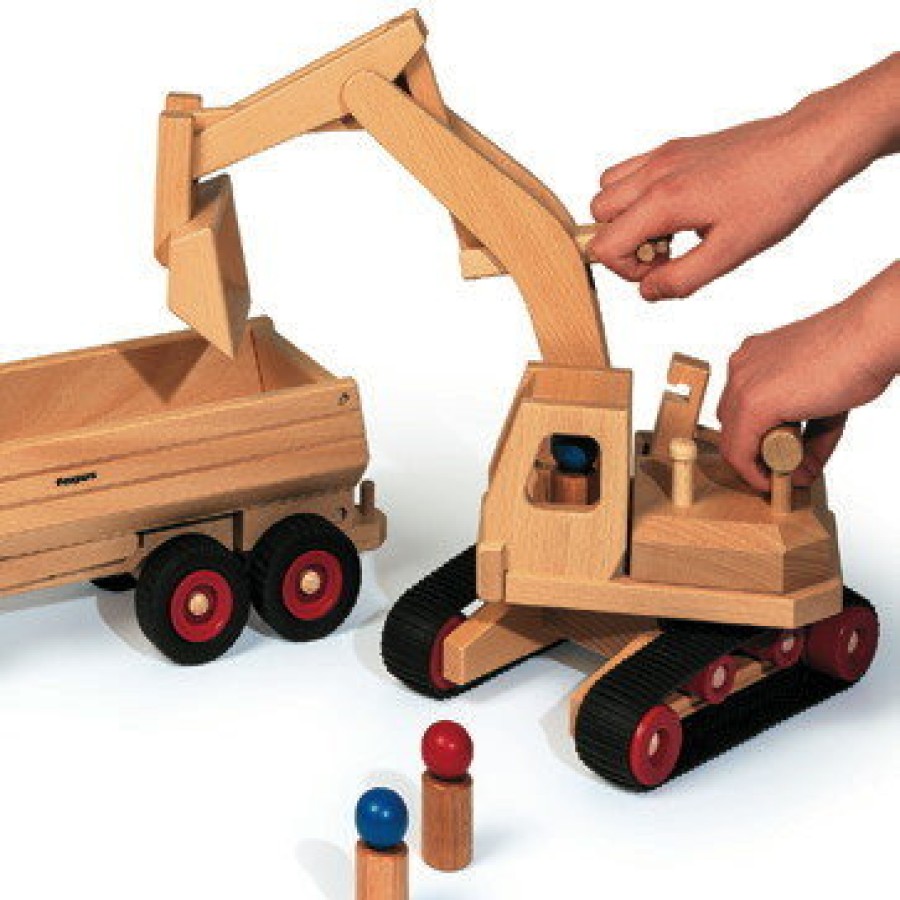 Wooden Cars & Trucks: Fagus | Fagus Wooden Cars & Trucks: Fagus Fagus Excavator