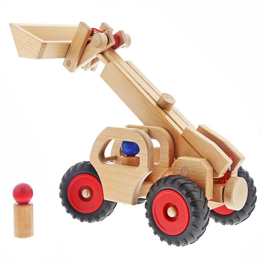 Wooden Cars & Trucks: Fagus | Fagus Wooden Cars & Trucks: Fagus Fagus Telescopic Loader