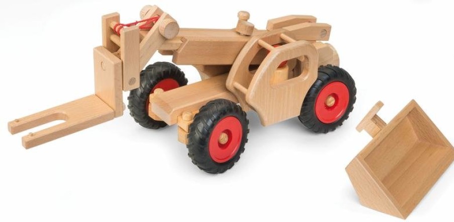 Wooden Cars & Trucks: Fagus | Fagus Wooden Cars & Trucks: Fagus Fagus Telescopic Loader