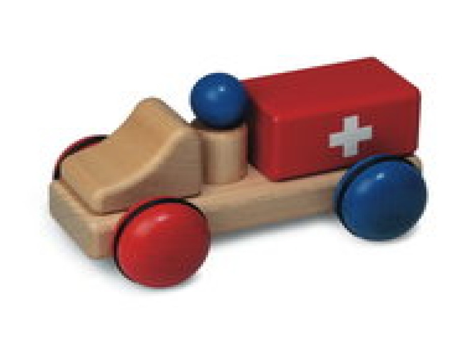 Wooden Cars & Trucks: Fagus | Fagus Wooden Cars & Trucks: Fagus Fagus Mini Ambulance