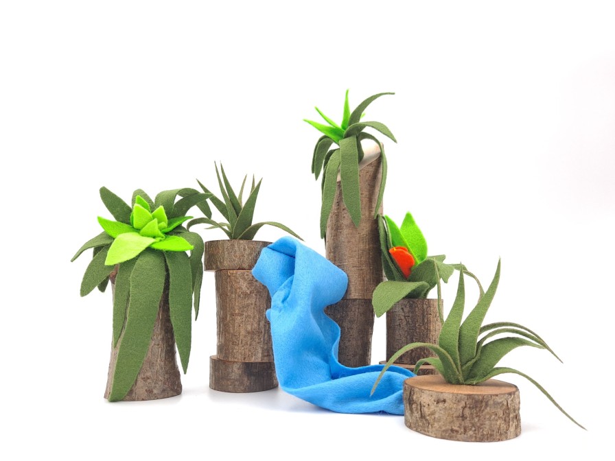 Small World Play | Magic Wood Small World Play Magic Wood Waterfall With 5 Plants + 4 Ecoblocks