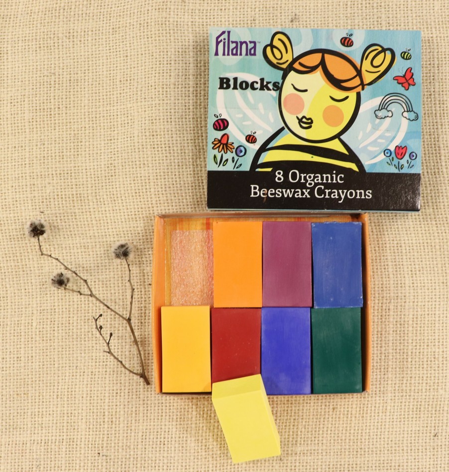 Easter | Filana Easter Filana Organic Beeswax Crayons, Rainbow Blocks 8