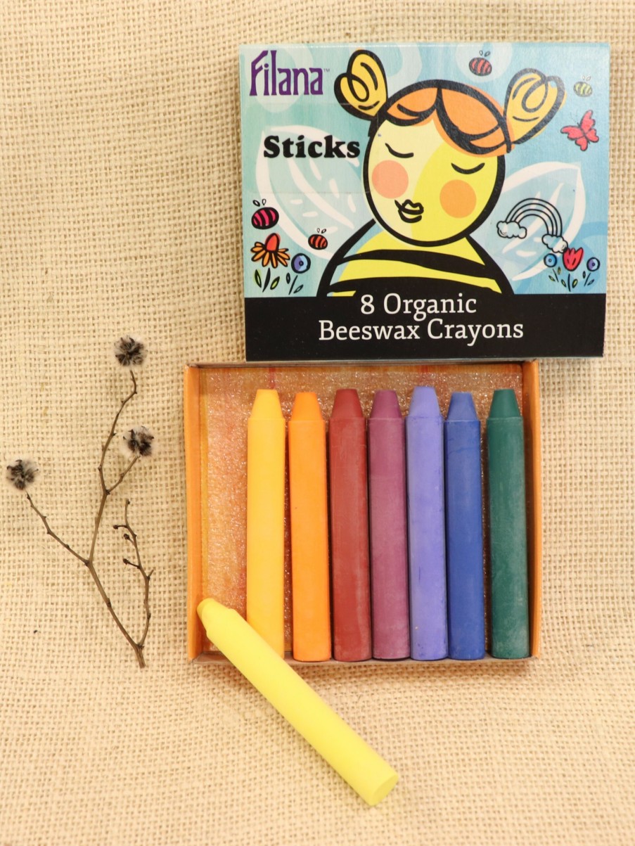 Easter | Filana Easter Filana Organic Beeswax Crayons, Rainbow Sticks 8