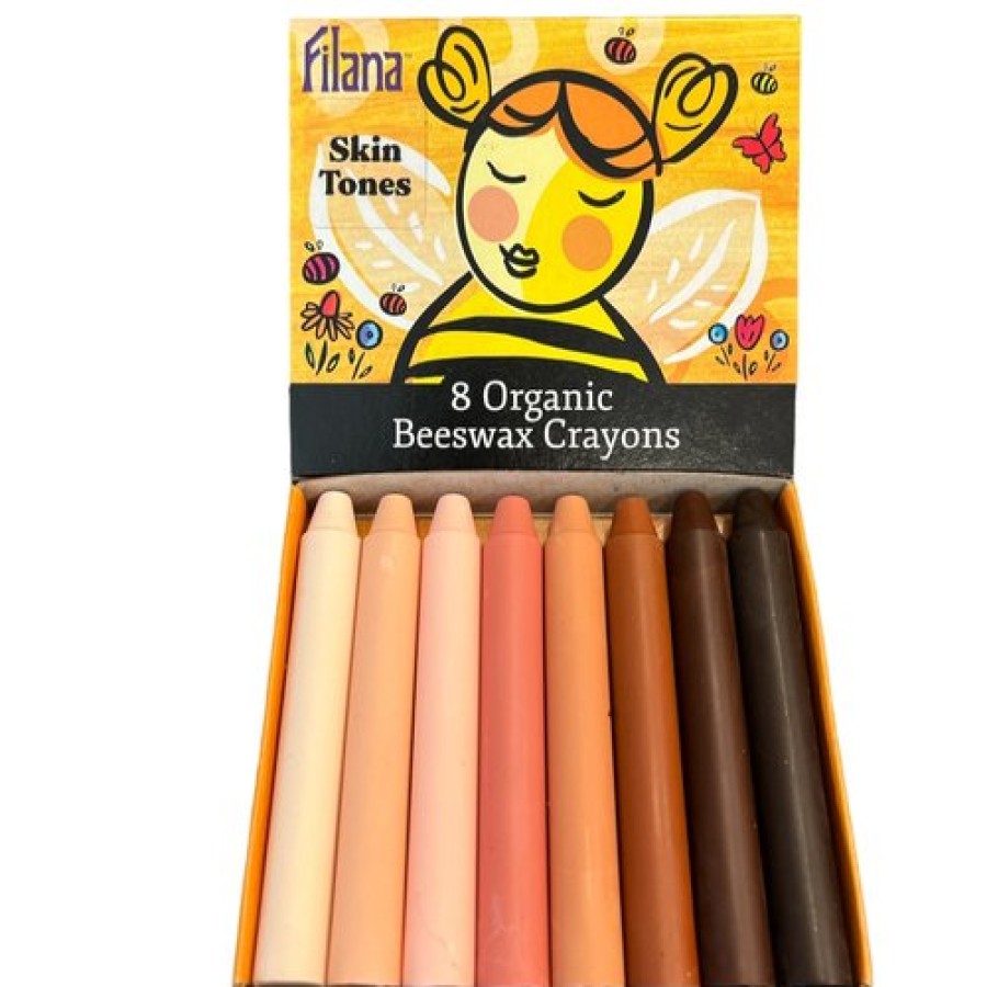 Drawing | Filana Drawing Filana Organic Beeswax Crayons, Skin Tones Stick 8