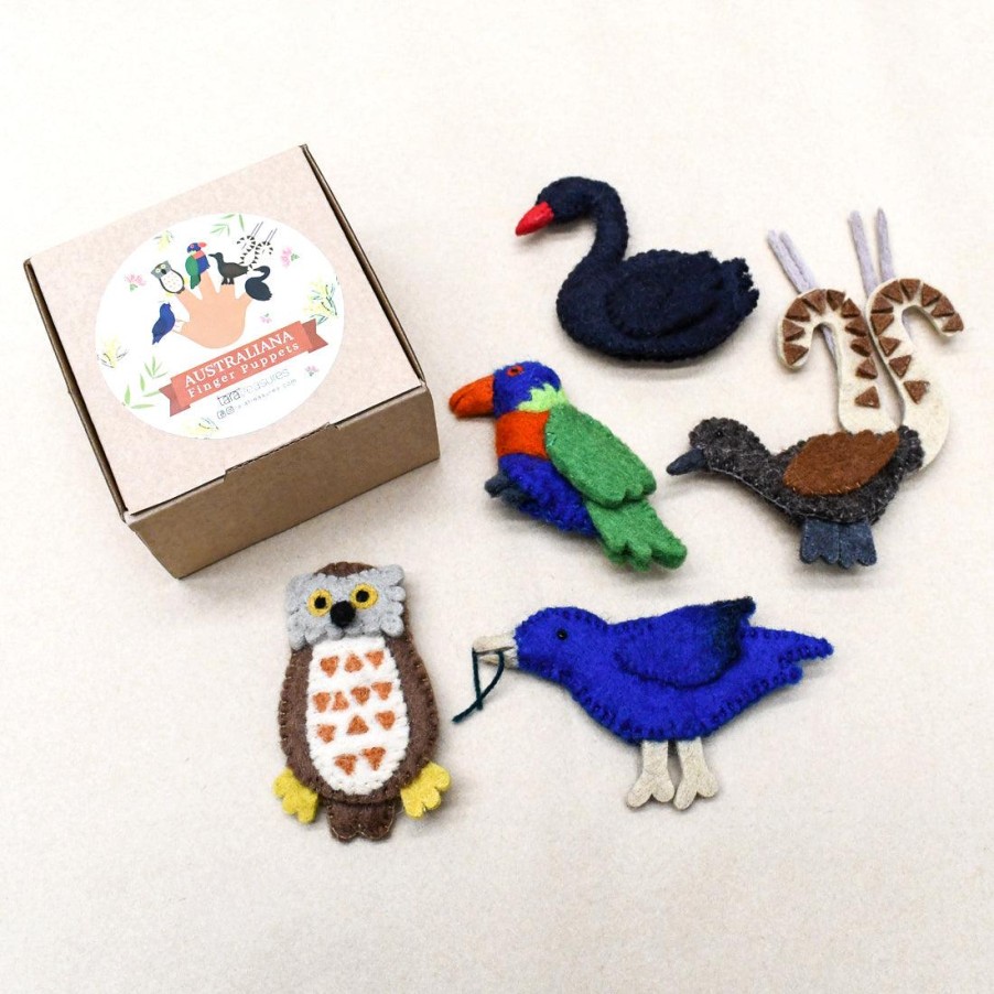 Puppets | Tara’s Treasures Puppets Finger Puppets Australian Birds Set D