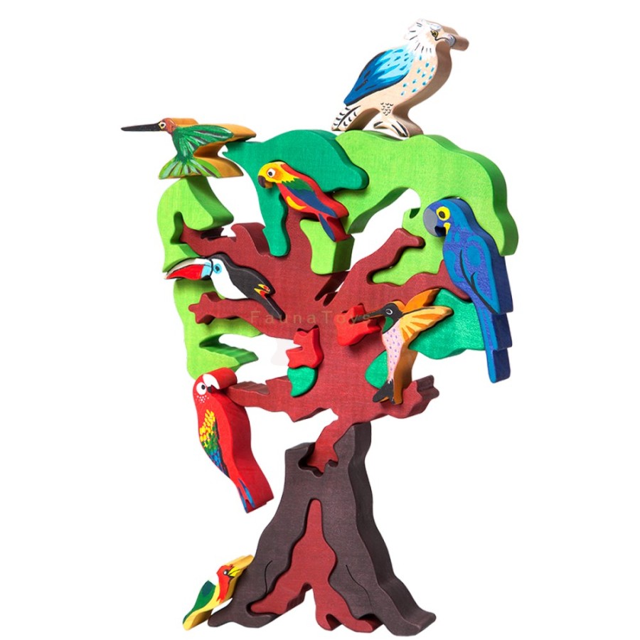 Fauna Wooden Animal Puzzles | Fauna Fauna Wooden Animal Puzzles Fauna Puzzle Bird Tree, South America