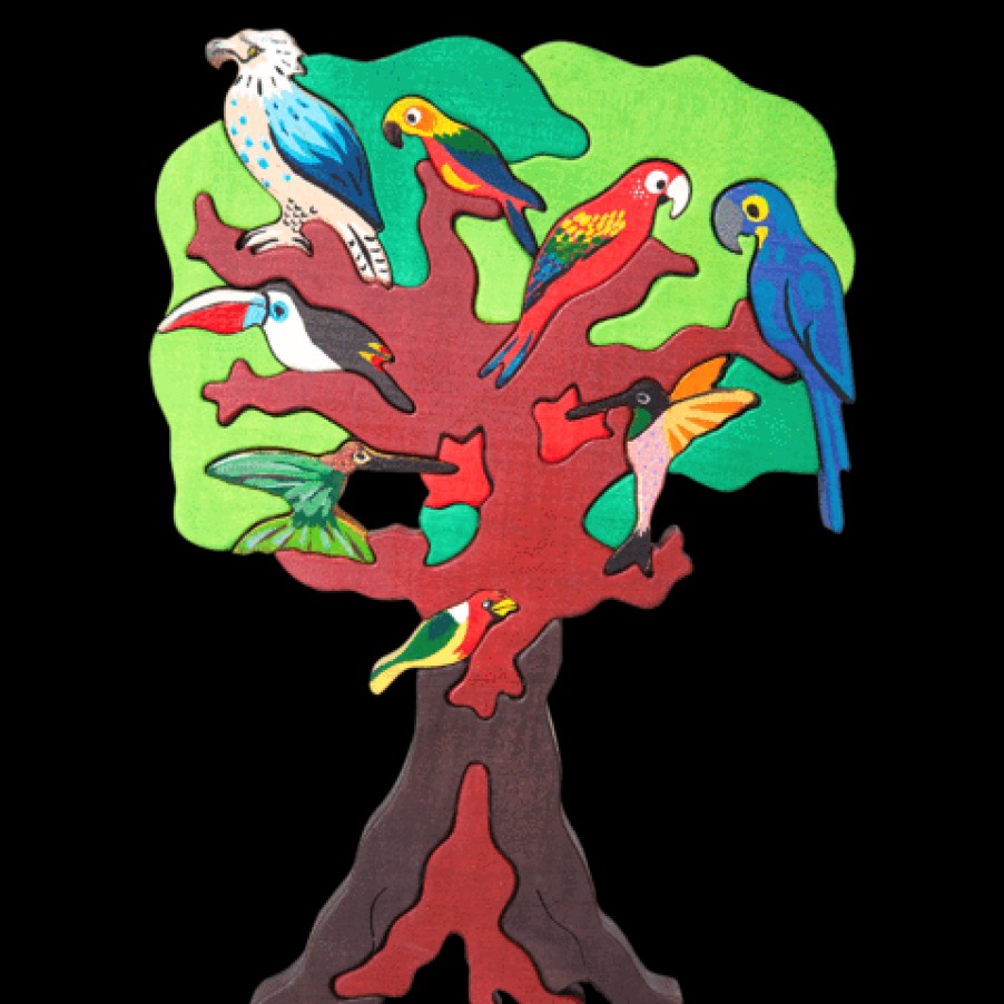 Fauna Wooden Animal Puzzles | Fauna Fauna Wooden Animal Puzzles Fauna Puzzle Bird Tree, South America