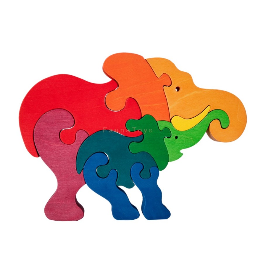 Fauna Wooden Animal Puzzles | Fauna Fauna Wooden Animal Puzzles Fauna Puzzle Elephant