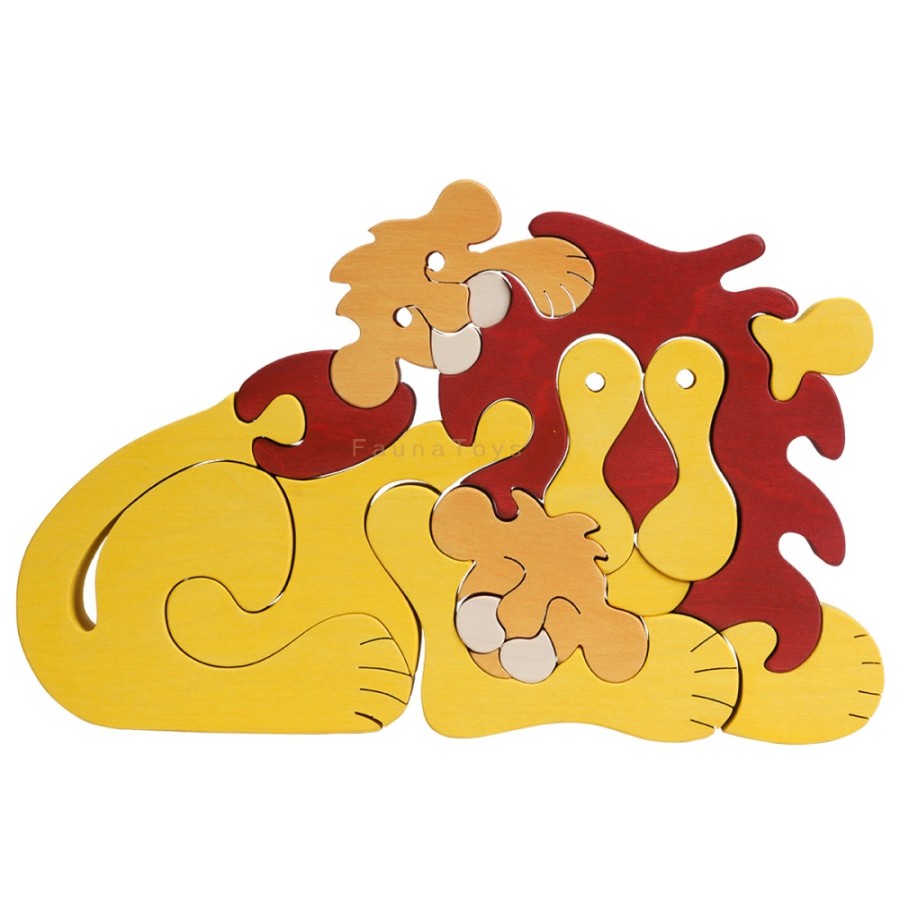 Fauna Wooden Animal Puzzles | Fauna Fauna Wooden Animal Puzzles Fauna Puzzle Lion