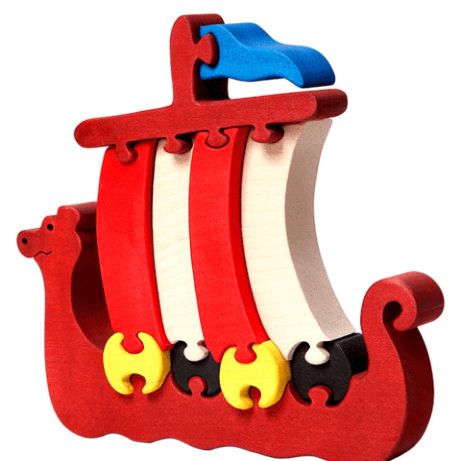 Fauna Wooden Animal Puzzles | Fauna Fauna Wooden Animal Puzzles Fauna Puzzle Viking Ship