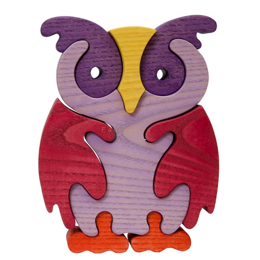 Fauna Wooden Animal Puzzles | Fauna Fauna Wooden Animal Puzzles Fauna Puzzle Owl