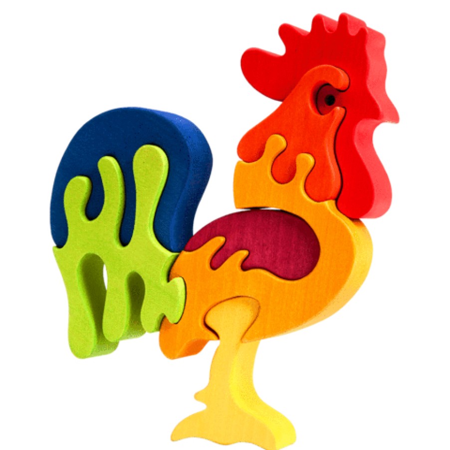 Fauna Wooden Animal Puzzles | Fauna Fauna Wooden Animal Puzzles Fauna Puzzle Rooster