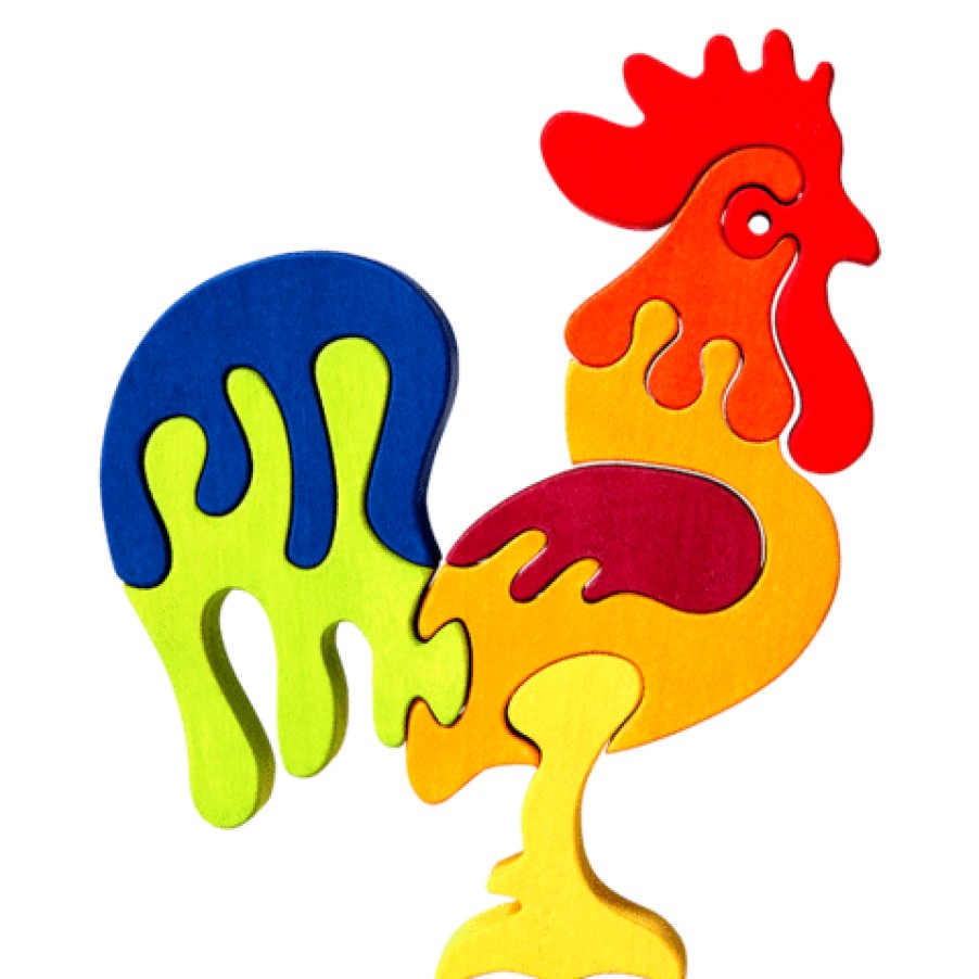 Fauna Wooden Animal Puzzles | Fauna Fauna Wooden Animal Puzzles Fauna Puzzle Rooster