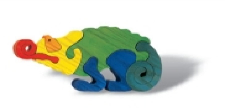 Fauna Wooden Animal Puzzles | Fauna Fauna Wooden Animal Puzzles Fauna Puzzle Chameleon