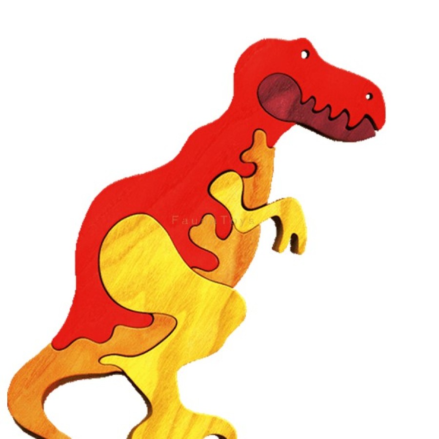 Fauna Wooden Animal Puzzles | Fauna Fauna Wooden Animal Puzzles Fauna Puzzle T Rex