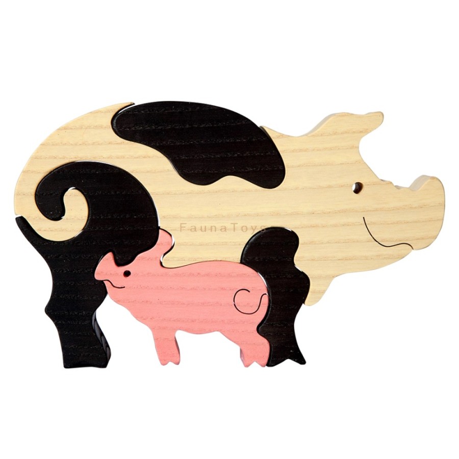 Fauna Wooden Animal Puzzles | Fauna Fauna Wooden Animal Puzzles Fauna Puzzle Pig