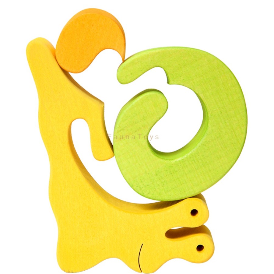 Fauna Wooden Animal Puzzles | Fauna Fauna Wooden Animal Puzzles Fauna Puzzle Snail Green