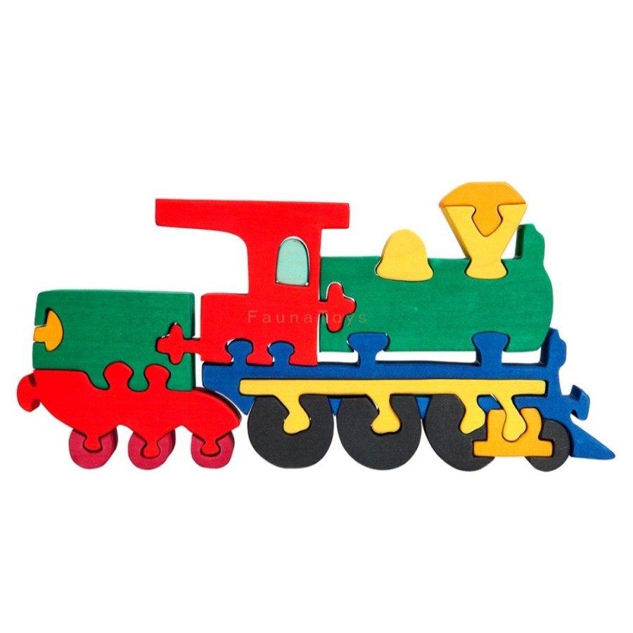 Wooden Puzzles & Jigsaws | Fauna Wooden Puzzles & Jigsaws Fauna Wooden Puzzle Locomotive