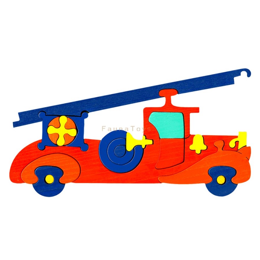 Fauna Wooden Animal Puzzles | Fauna Fauna Wooden Animal Puzzles Fauna Puzzle Fire Engine