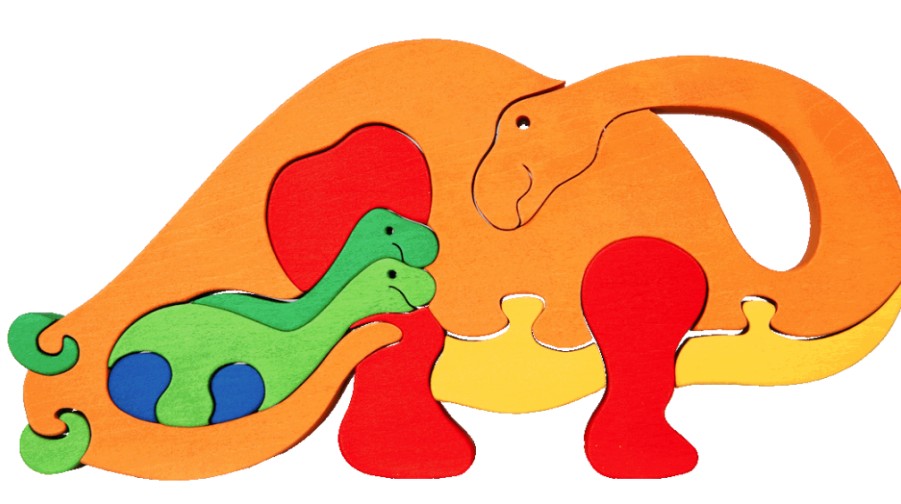 Fauna Wooden Animal Puzzles | Fauna Fauna Wooden Animal Puzzles Fauna Puzzle Brontosaurus