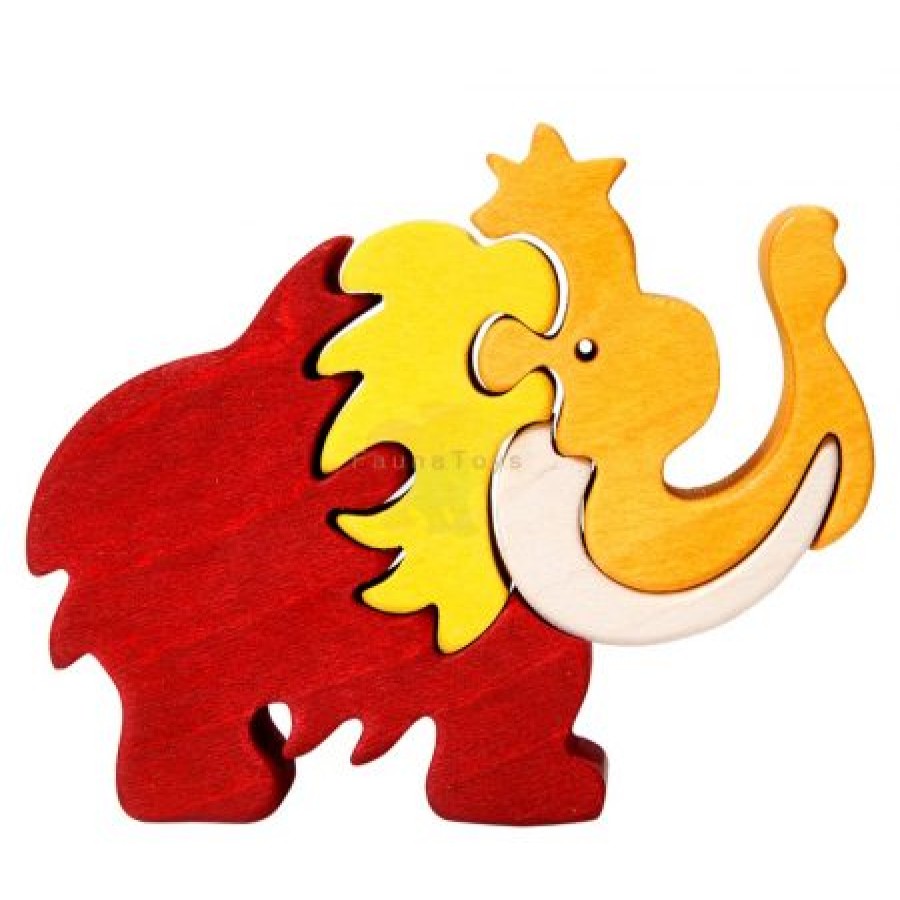 Fauna Wooden Animal Puzzles | Fauna Fauna Wooden Animal Puzzles Fauna Puzzle Mammoth