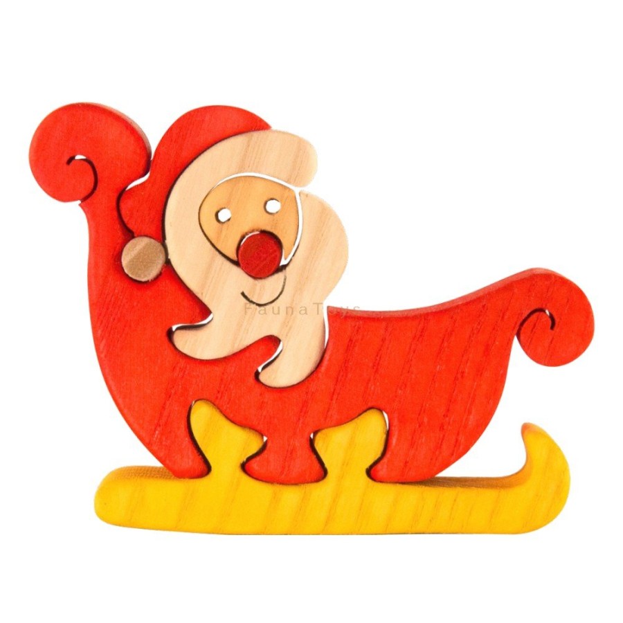 Fauna Wooden Animal Puzzles | Fauna Fauna Wooden Animal Puzzles Fauna Puzzle Santa Small