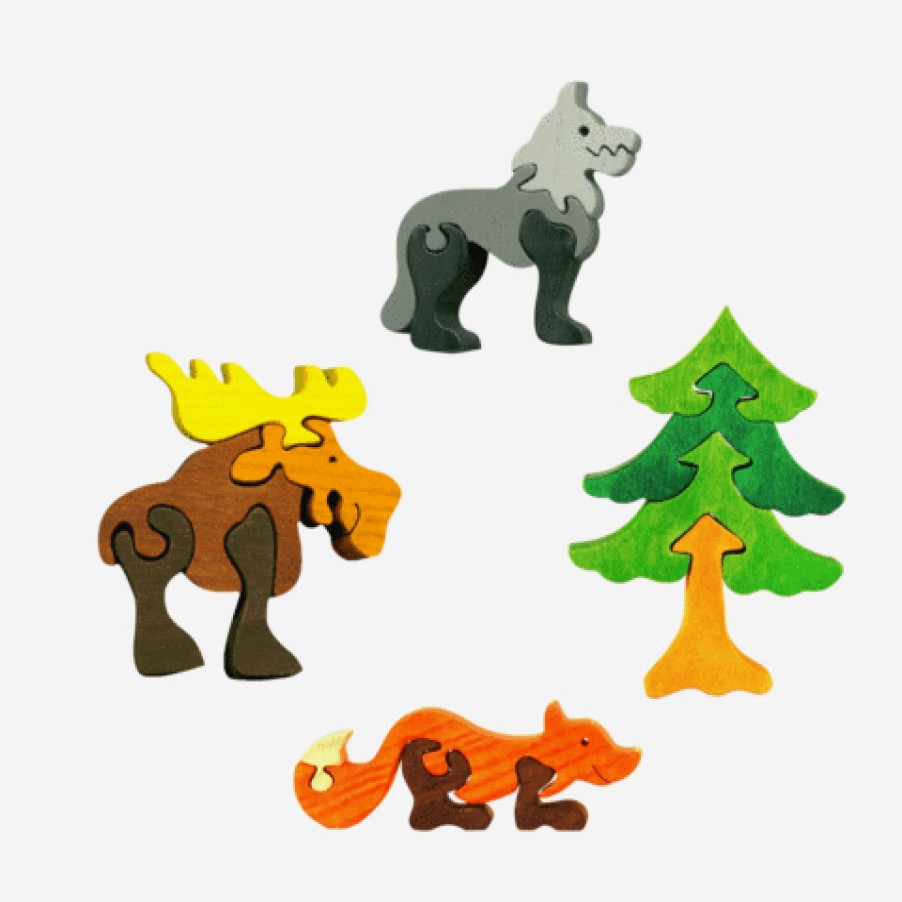 Fauna Wooden Animal Puzzles | Fauna Fauna Wooden Animal Puzzles Fauna Mini Puzzle Forest