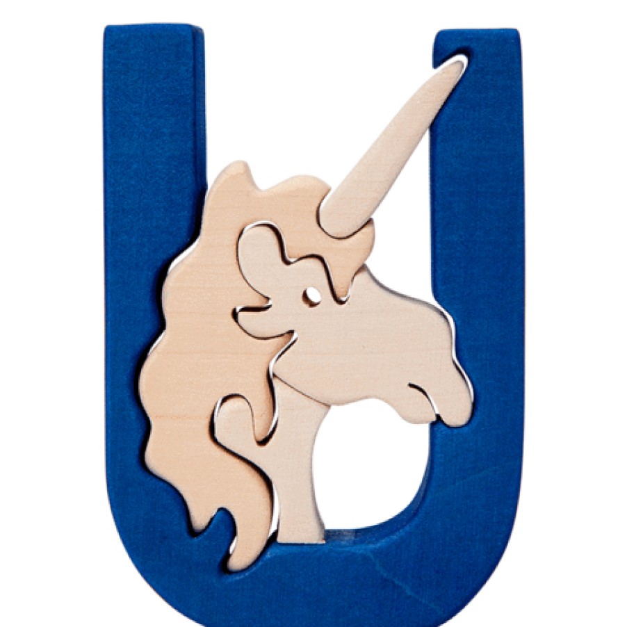 Alphabet Puzzles | Fauna Alphabet Puzzles Fauna Puzzle U - Unicorn