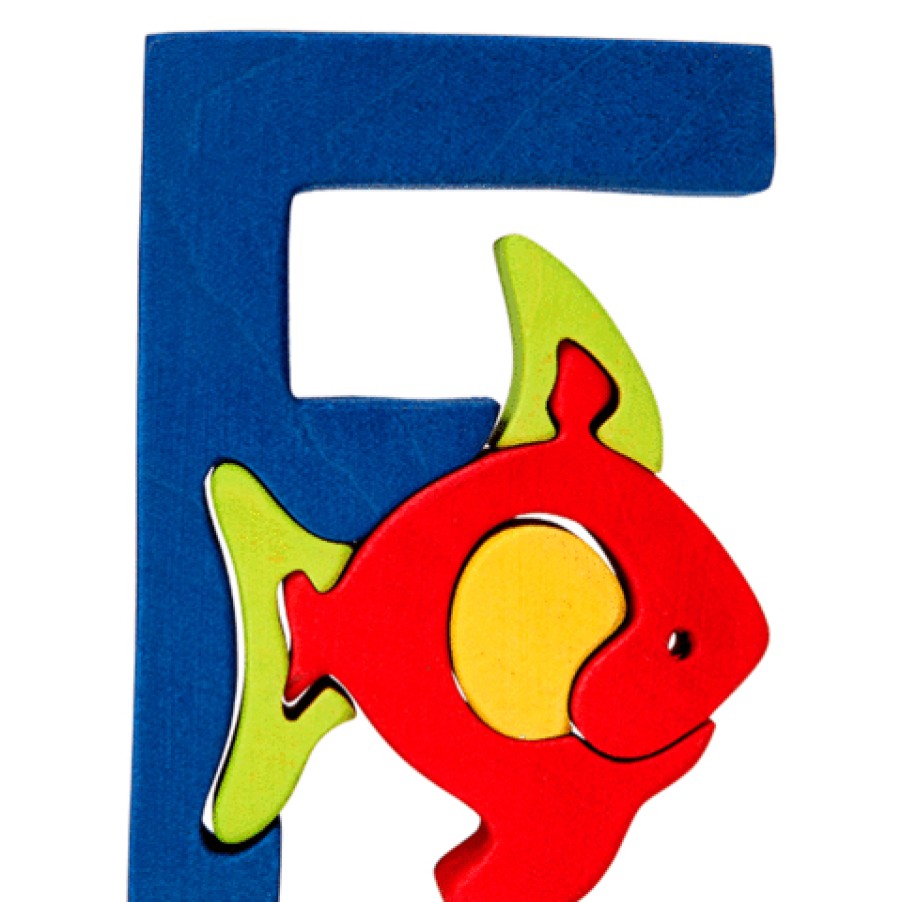 Alphabet Puzzles | Fauna Alphabet Puzzles Fauna Puzzle F - Fish