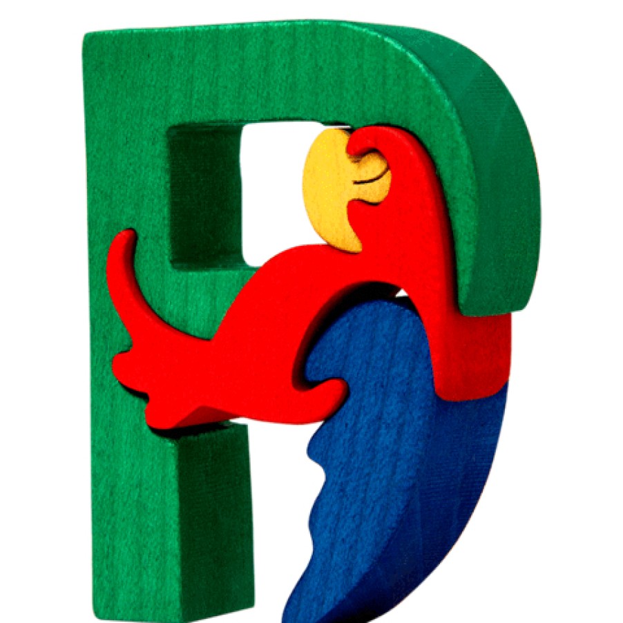 Alphabet Puzzles | Fauna Alphabet Puzzles Fauna Puzzle P - Parrot