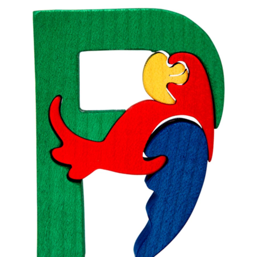 Alphabet Puzzles | Fauna Alphabet Puzzles Fauna Puzzle P - Parrot