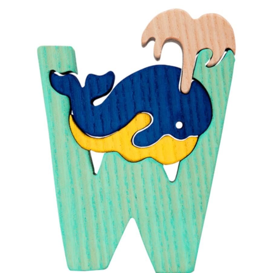 Alphabet Puzzles | Fauna Alphabet Puzzles Fauna Puzzle W - Whale