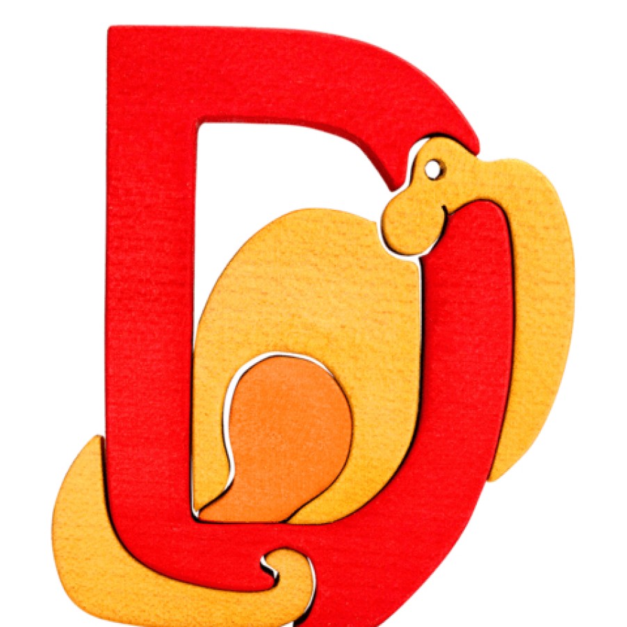 Alphabet Puzzles | Fauna Alphabet Puzzles Fauna Puzzle D - Dino