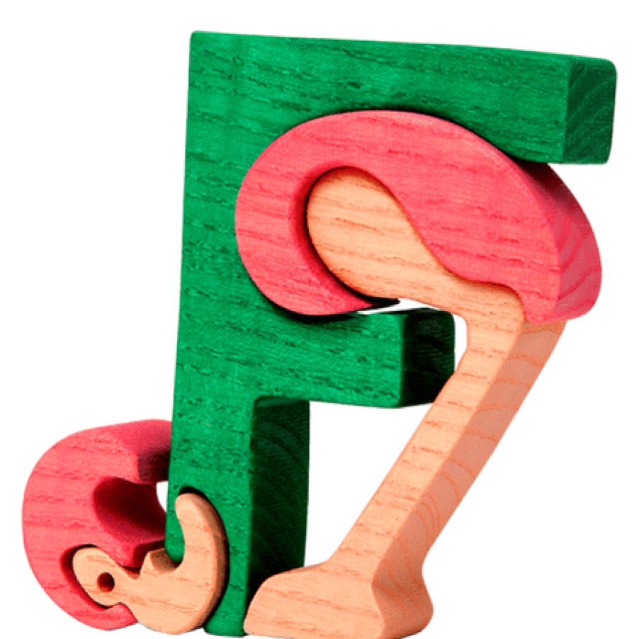 Alphabet Puzzles | Fauna Alphabet Puzzles Fauna Puzzle F - Flamingo