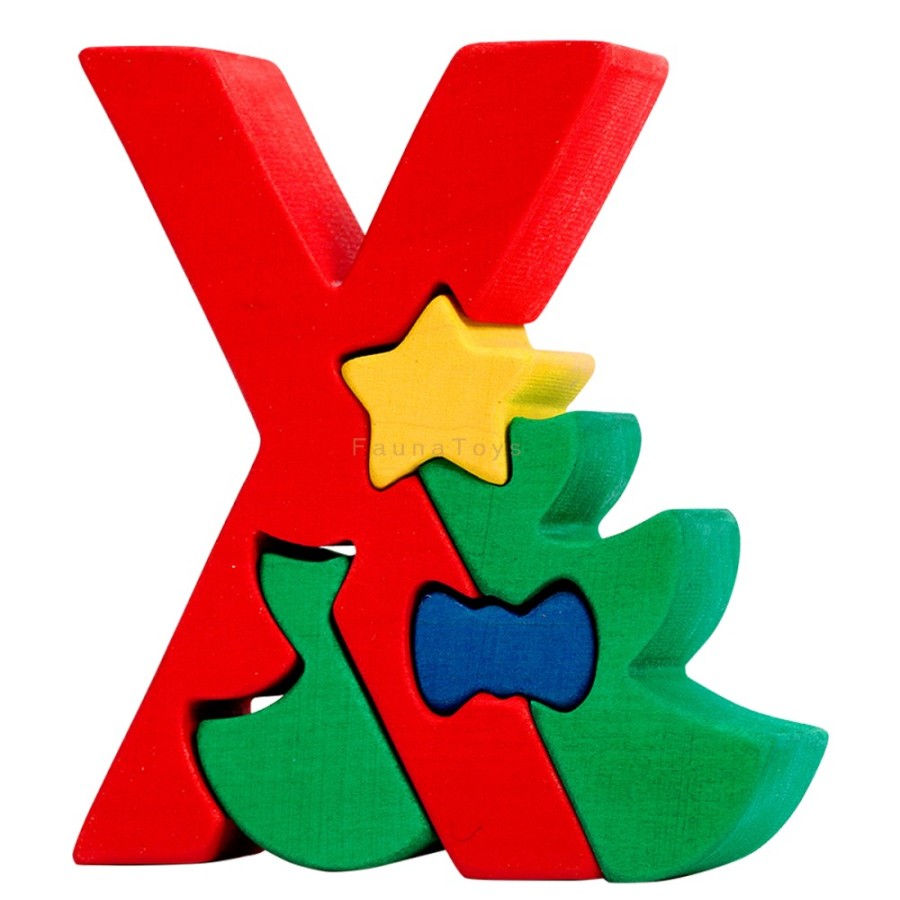 Alphabet Puzzles | Fauna Alphabet Puzzles Fauna Puzzle X - Xmas