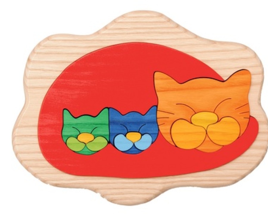 Fauna Wooden Animal Puzzles | Fauna Fauna Wooden Animal Puzzles Fauna Puzzle Cat In Frame