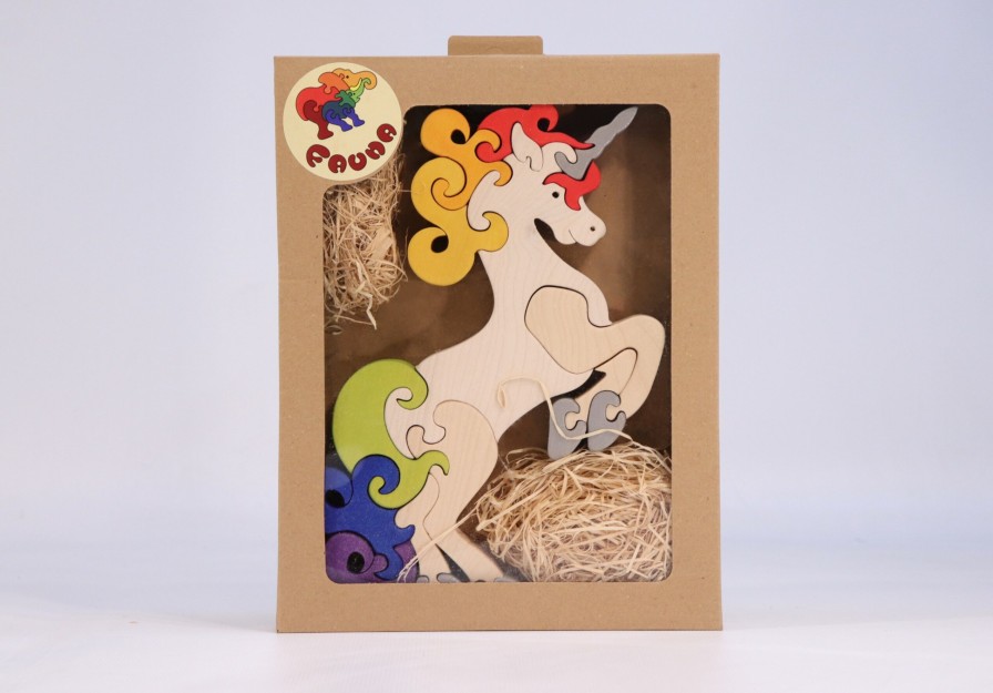 Fauna Wooden Animal Puzzles | Fauna Fauna Wooden Animal Puzzles Fauna Unicorn Puzzle